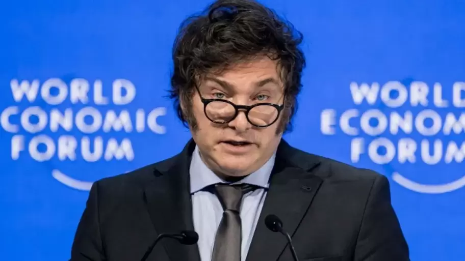 Javier Milei en Davos en 2026