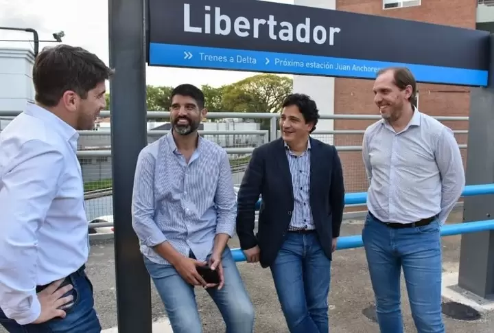 A la derecha Sebastián Giorgetti, el nuevo presidente de Trenes Argentinos Operaciones.