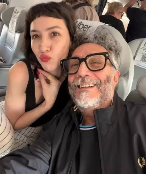 Sof�a Gala y Fito P�ez, entre flores, m�sica y "te amo"