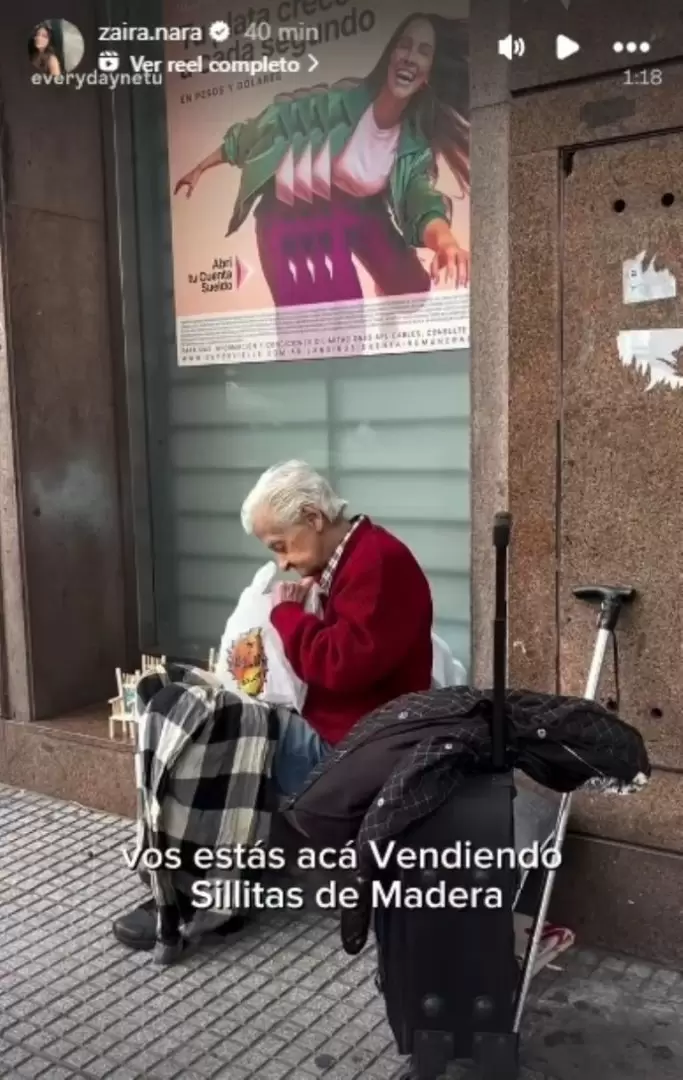 El posteo de Zaira Nara