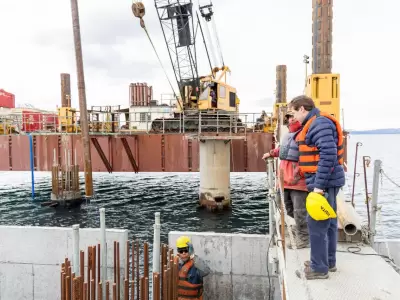 Melella en el Puerto de Ushuaia