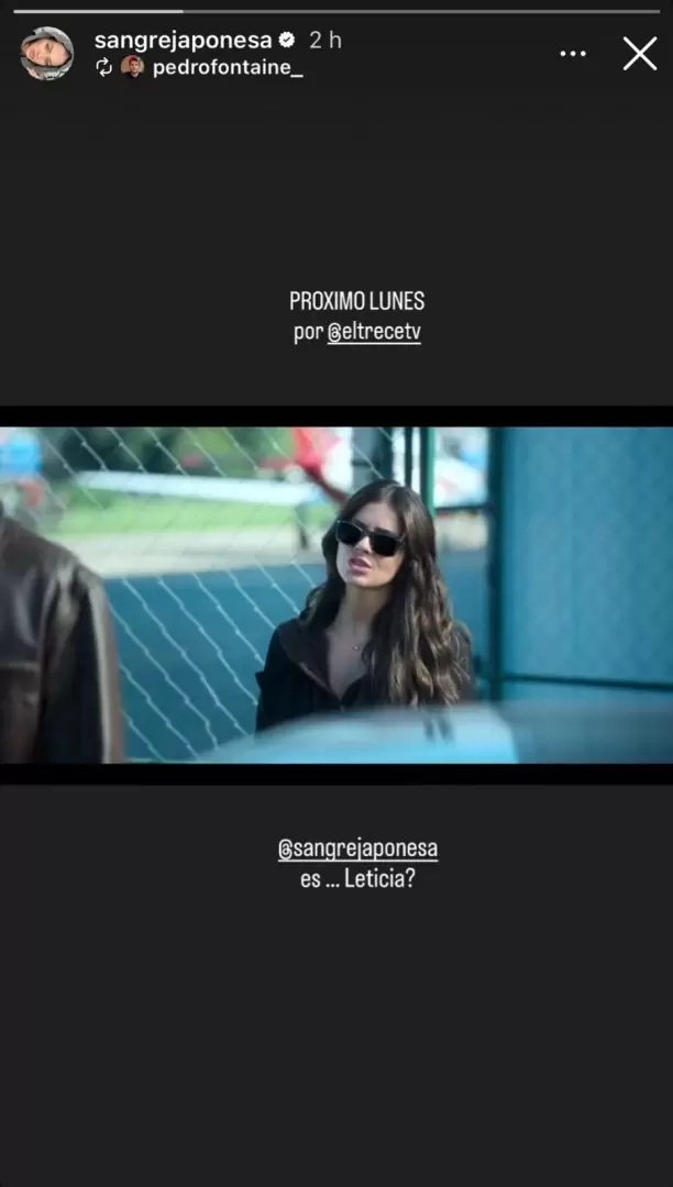 La China Su�rez presumi� su llegada a El Trece con la serie La hija del fuego