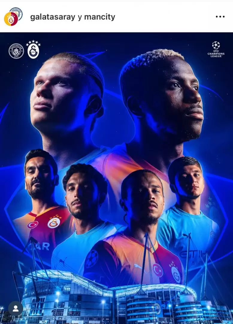 El Galatasaray promocion� su pr�ximo partido contra el Manchester City... y Mauro Icardi no sale ni en las sombras