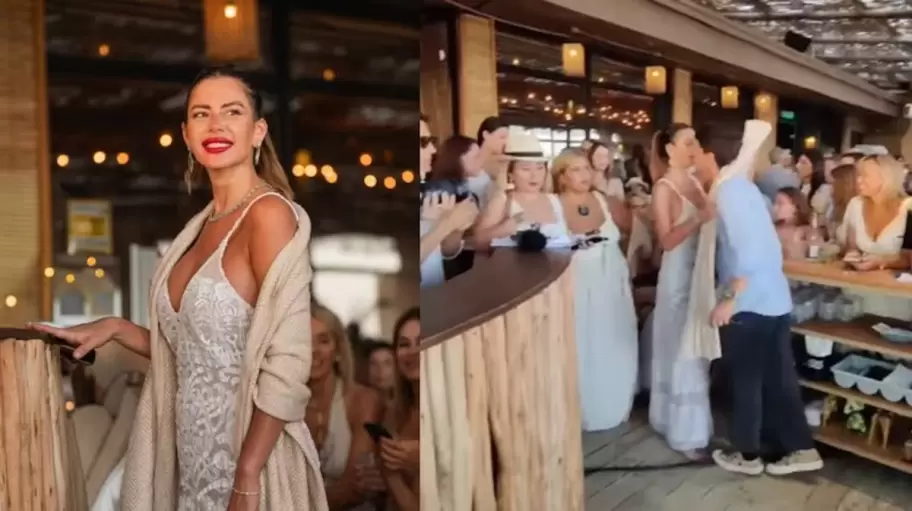 Karina Jelinek en un desfile en Punta del Este