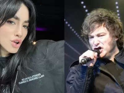 Lali Esp�sito y Javier Milei