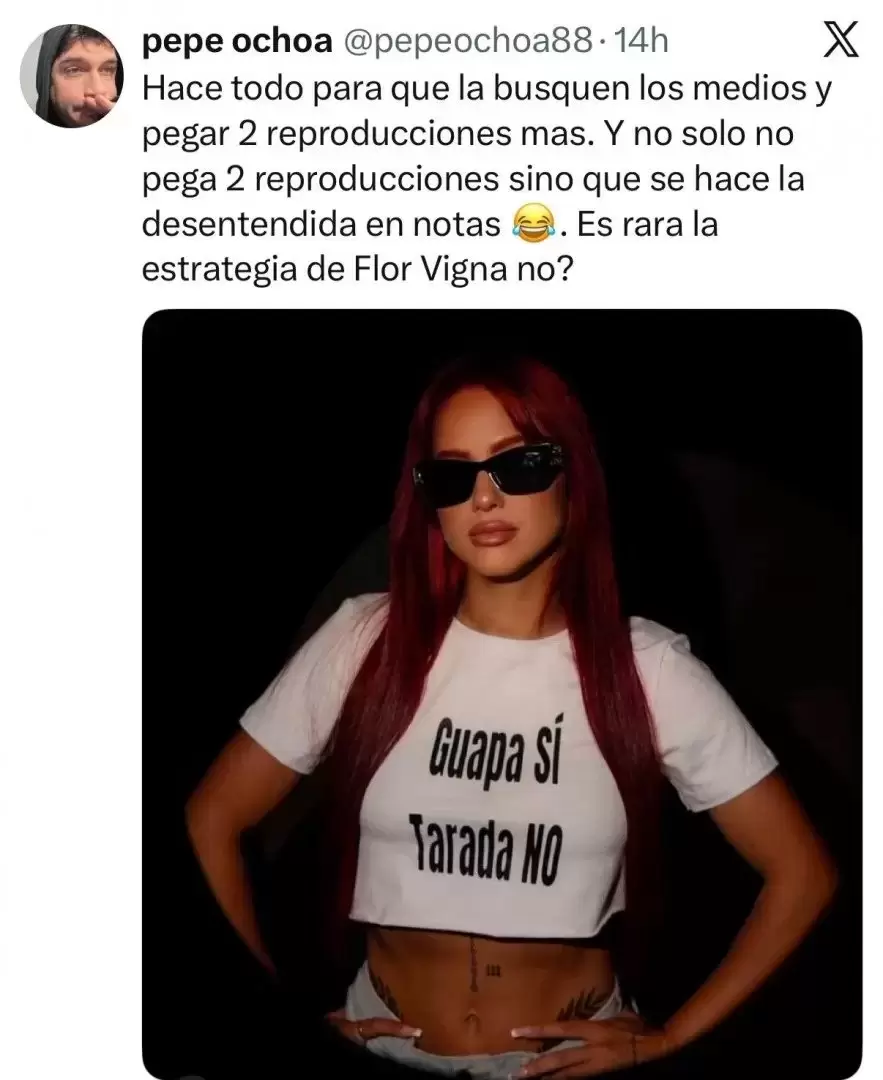 Pepe Ochoa se sumó a las críticas a Vigna