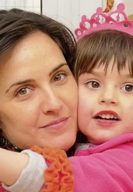 Julieta D�az y su hija Elena Antonia.