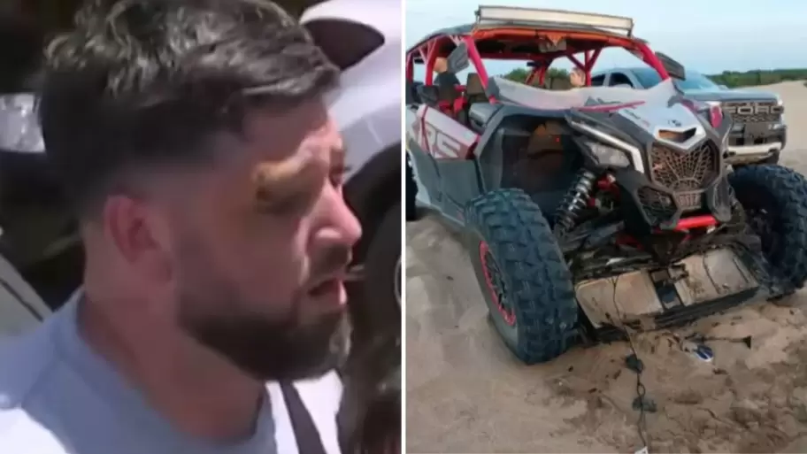 Maximiliano Jerez, padre Bastian iba a bordo de una UTV cuando sucedió el accidente