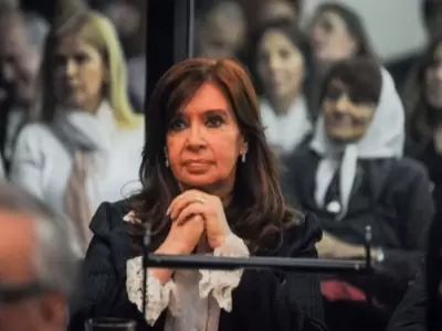 Cristina en una audiencia por la Causa Cuadernos