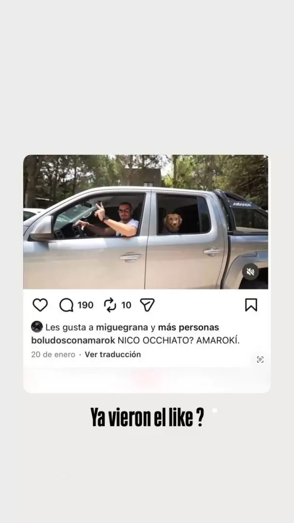 Nuevo round entre Occhiato y Granados