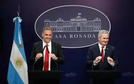 El Jefe de Gabinete Manuel Adorni y el canciller Pablo Quirno