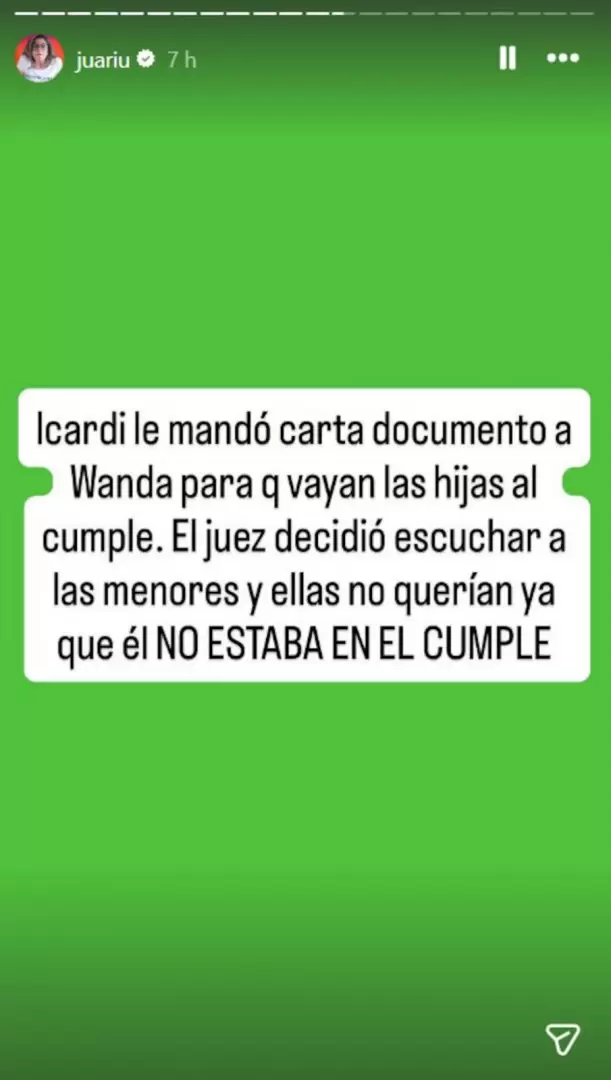 La China Su�rez cruz� furiosa a Juariu