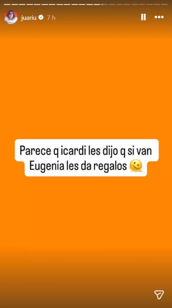 La China Su�rez cruz� furiosa a Juariu