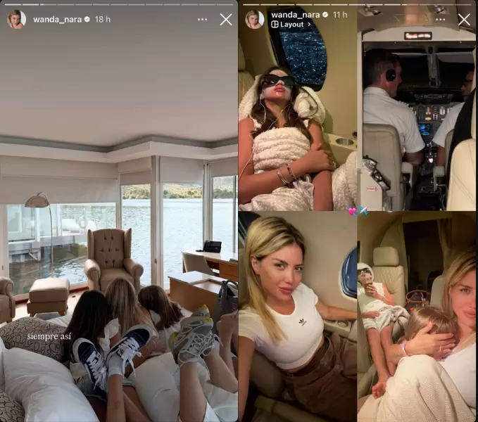 Para Mauro Icardi que lo mira desde Turquia: Wanda Nara presumi� un fin de semana con sus hijas