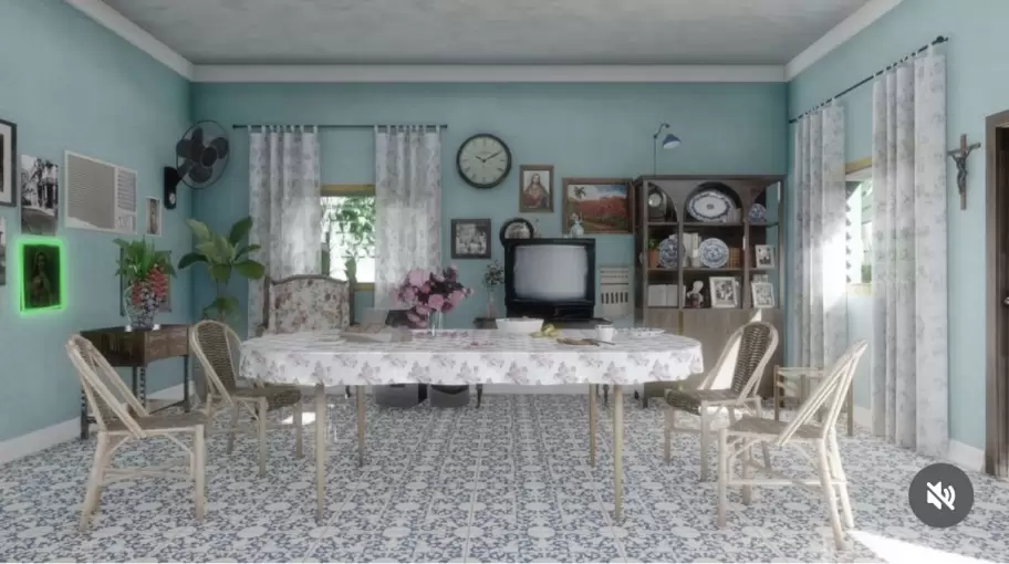 Federico Laboureau le dio vida al interior de la famosa casita de Bad Bunny