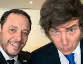 Demian Reidel y Javier Milei