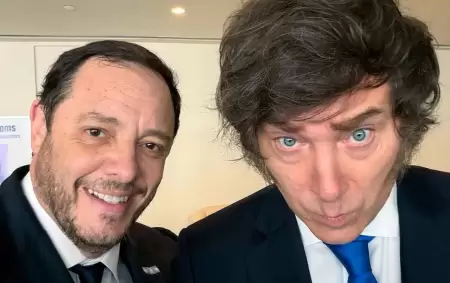 Demian Reidel y Javier Milei