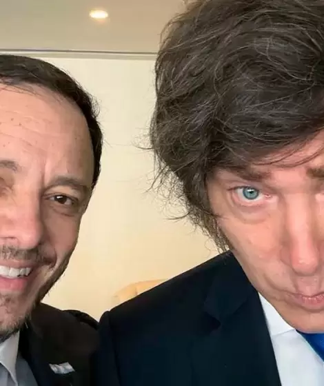 Demian Reidel y Javier Milei