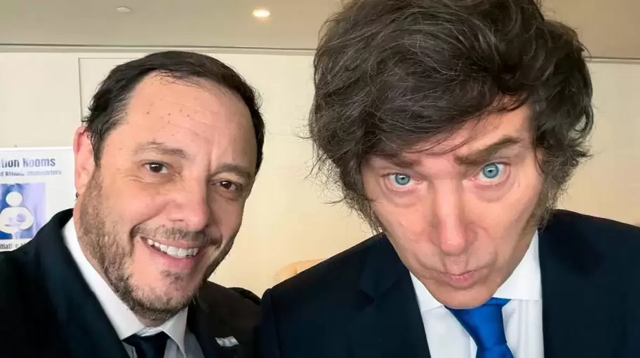 Demian Reidel y Javier Milei