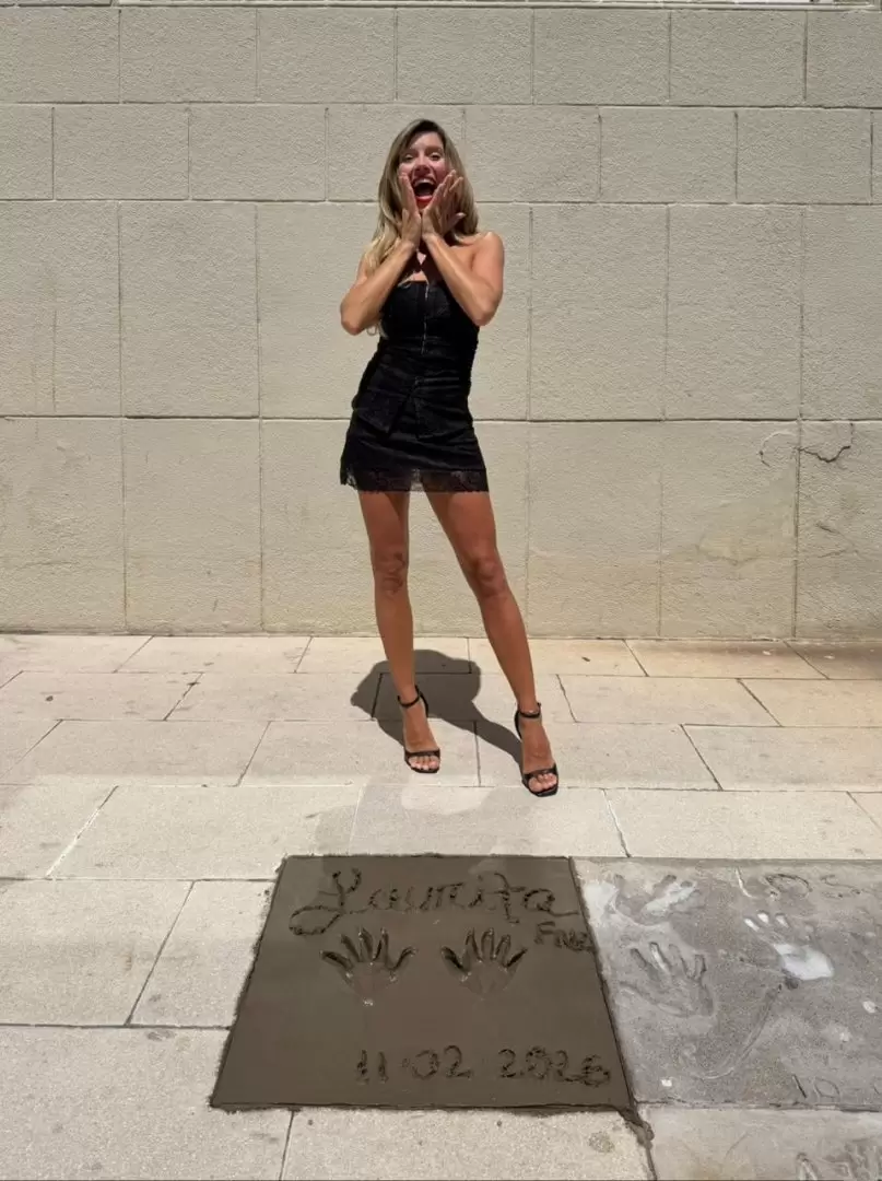 Laurita Fern�ndez dej� sus manos en Mar del Plata