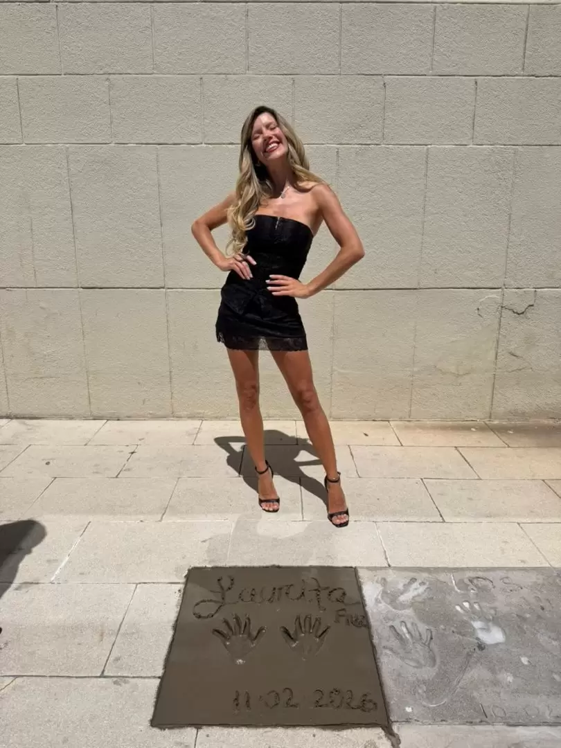 Laurita Fern�ndez dej� sus manos en Mar del Plata