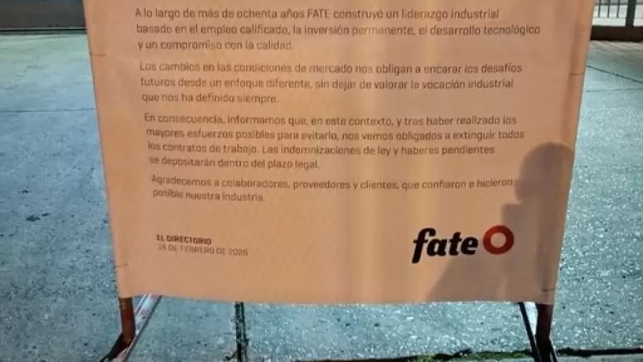La hist�rica fabricante de neum�ticos Fate baja la persiana en San Fernando