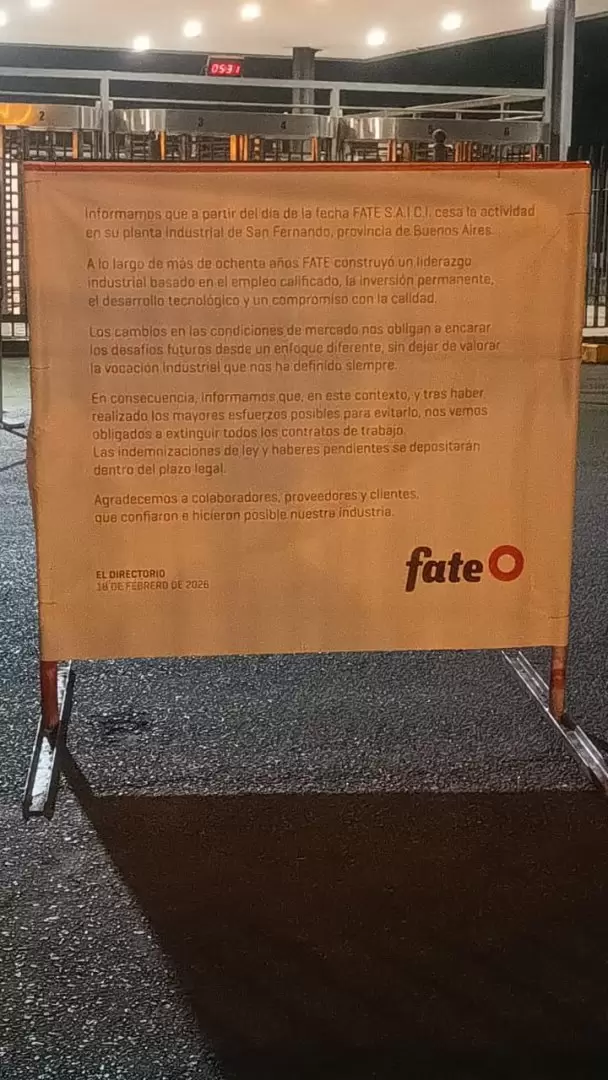 La hist�rica fabricante de neum�ticos Fate baja la persiana en San Fernando