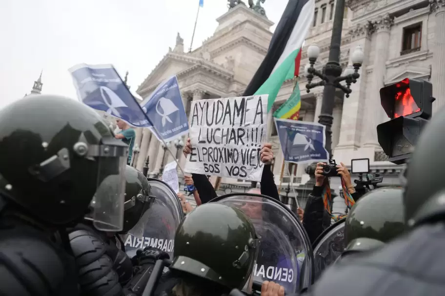 Represi�n en la �ltima movilizaci�n de la CGT