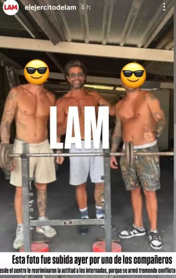 Se filtró una foto de Luciano Castro en el centro especializado en el que se internó voluntariamente