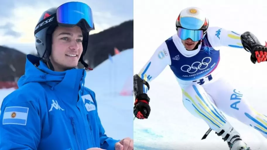 Tiziano Gravier qued� descalificado en los Juegos Ol�mpicos de Invierno de Mil�n-Cortina