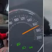 A 180 y sin frenos: qui�n es Milagros de Simone, la joven que se grab� cruzando sem�foros en rojo y a toda velocidad en Berisso