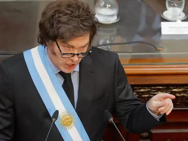 El Presidente Javier Milei prepara su discurso del 1� de marzo