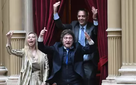 El Presidente Javier Milei prepara su discurso del 1� de marzo