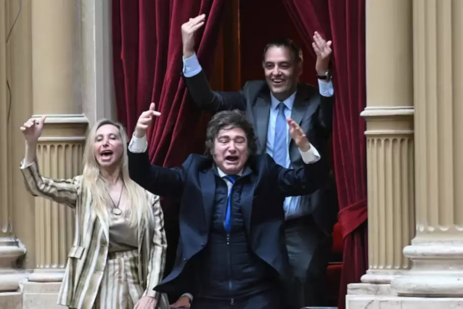 El Presidente Javier Milei prepara su discurso del 1� de marzo