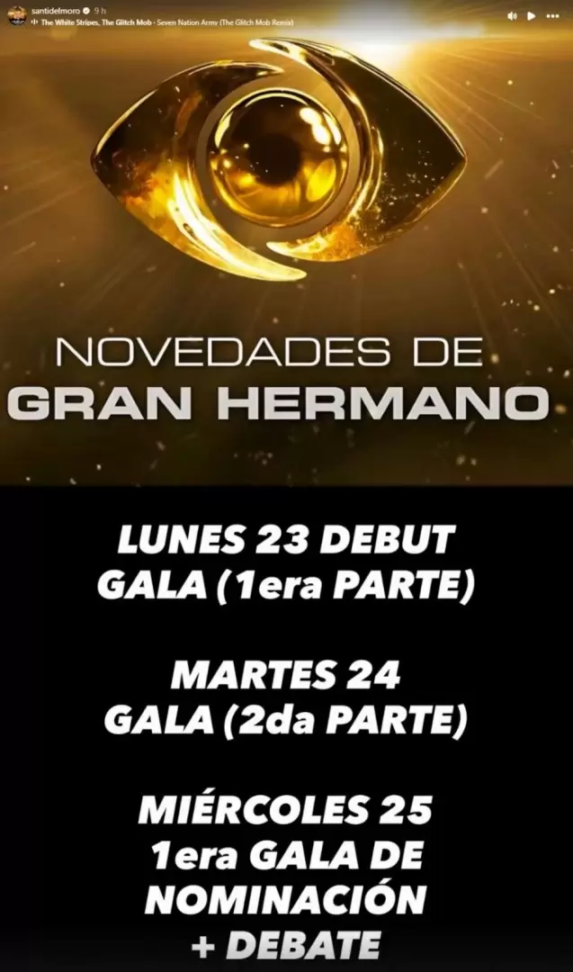 Santiago Del Moro anunci� la din�mica para la primera semana de Gran Hermano