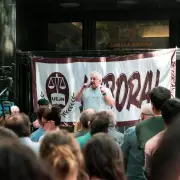 Judiciales en pie de lucha: toma y paro en rechazo al art�culo 91 de la reforma laboral