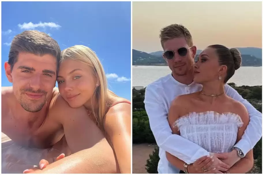 Thibaut Courtois y Kevin De Bruyne compartieron como novia a Caroline Lijnen y fue en escándalo en Bélgica.