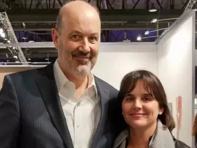 Federico Sturzenegger y Mar�a Josefina Rouillet, su pareja.
