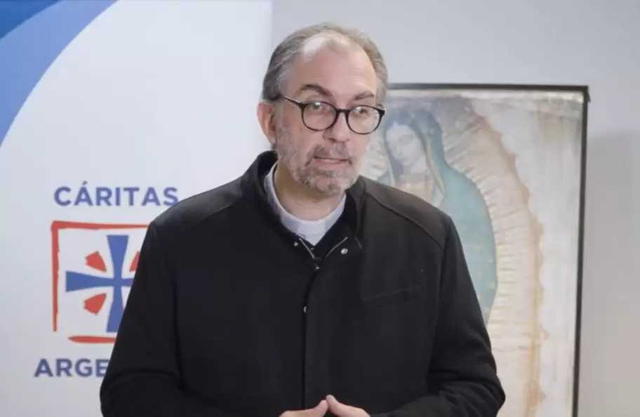 El arzobispo de La Plata y presidente de Cáritas Argentina, Gustavo Carrara.