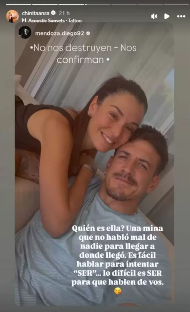 El primer descargo de Diego Mendoza, el esposo de la China Ansa