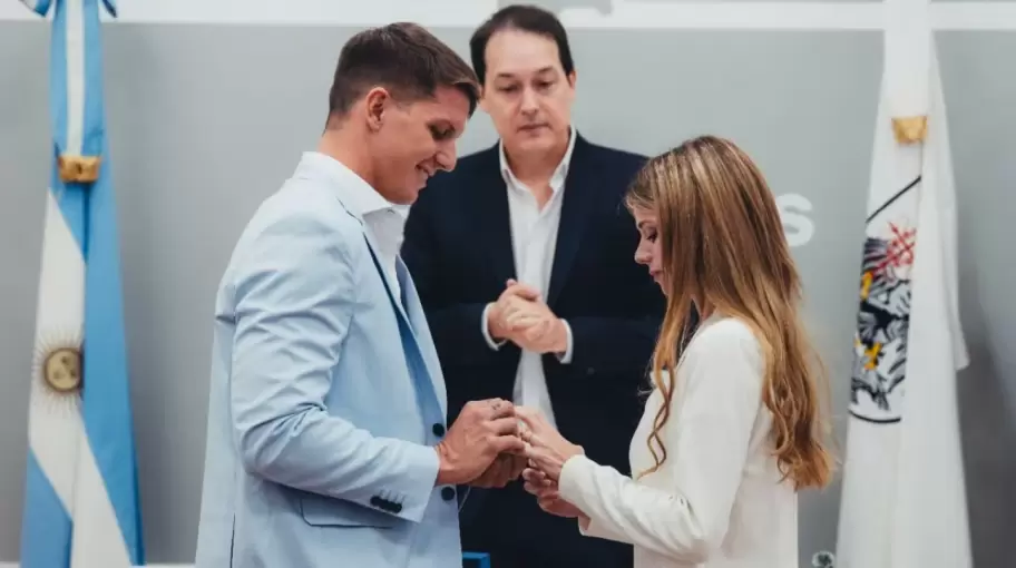 Camila Giorgi ni se acuerda de Ramiro Marra y dio el "s�, quiero" con su nueva pareja