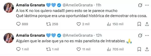 Amalia Granata sobre el discurso de Milei