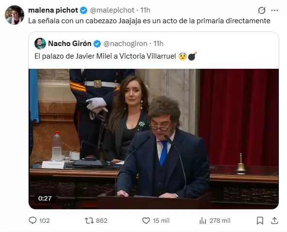 Malena Pichot sobre el discurso de Milei