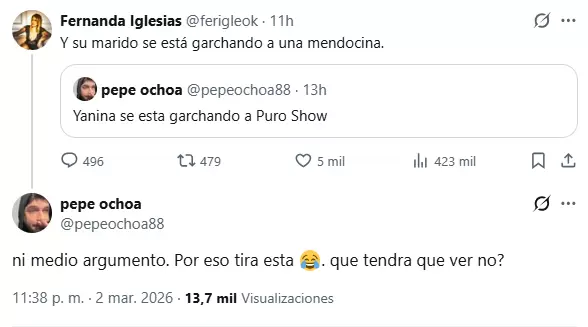 El polémico tuit de Fernanda Iglesias