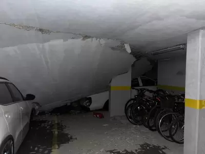 Derrumbe en un complejo de viviendas en Parque Patricios