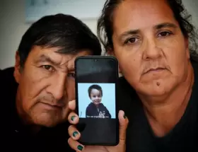 Jos� Pe�a y Mar�a Noguera, padres de Loan Pe�a