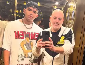 Jos� Mar�a Muscari y su hijo Lucio