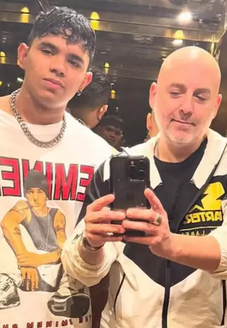 Jos� Mar�a Muscari y su hijo Lucio