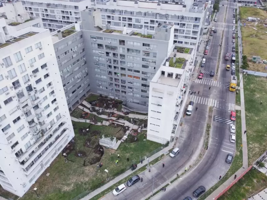 El colapso en el complejo habitacional Estaci�n Buenos Aires