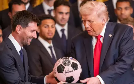 Messi junto a Donald Trump